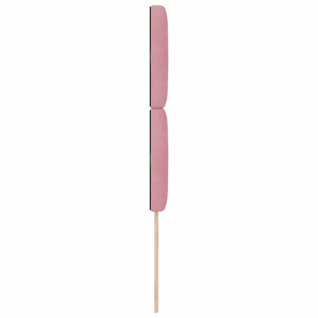 Testiera LED con strisce LED con testiera Rosa 100 cm Velluto | homemem39