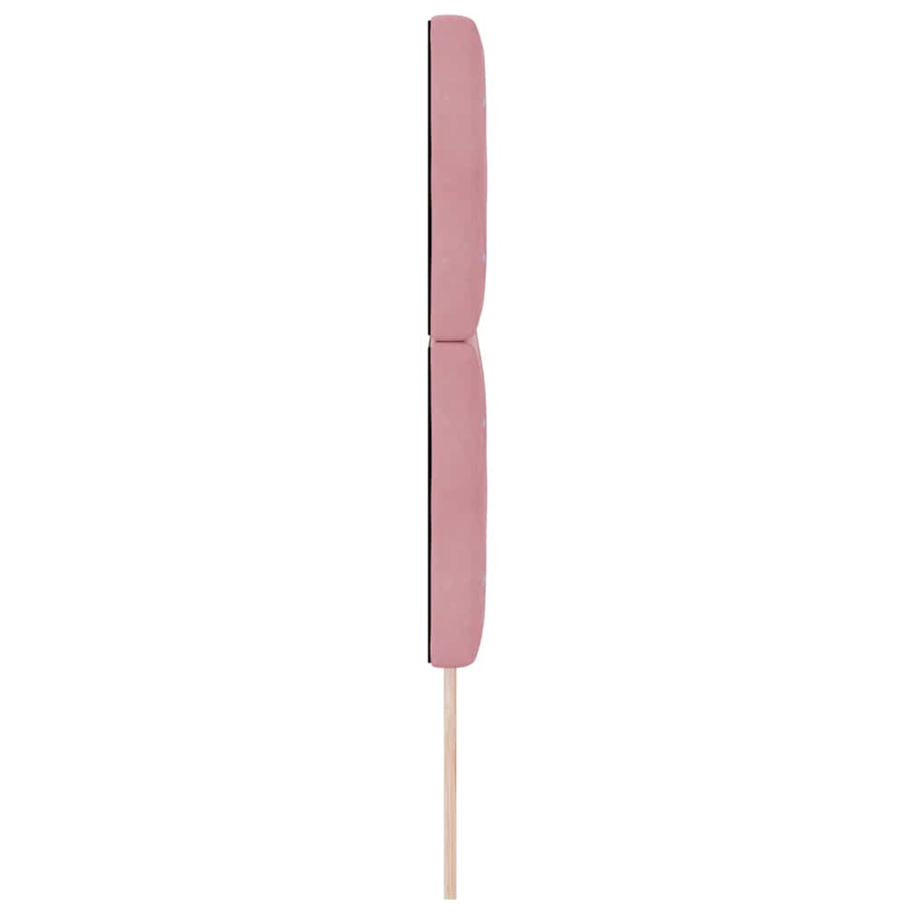 Testiera LED con strisce LED con testiera Rosa 160 cm Velluto | homemem39