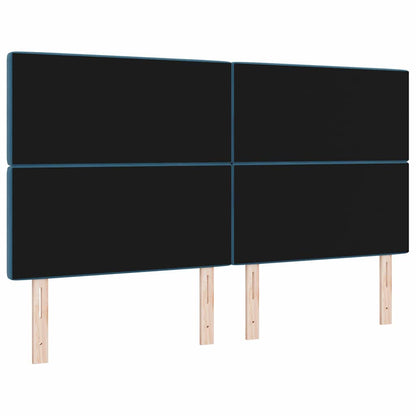 Testiera LED con strisce LED Blu Scuro 180 cm Velluto | homemem39