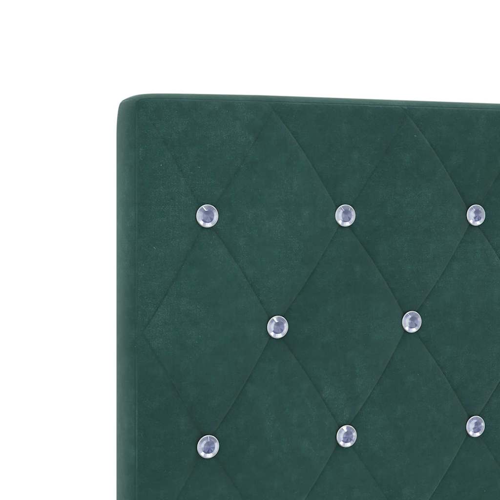 Testiera LED con strisce LED Verde Scuro 200 cm Velluto | homemem39