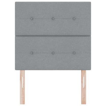 Testiera LED con testiera Grigio chiaro 100 cm Tessuto