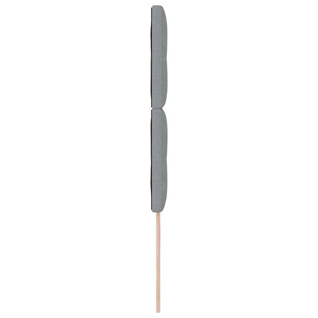 Testiera LED con testiera Grigio chiaro 100 cm Tessuto