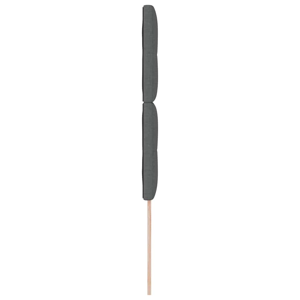 Testiera LED con testiera Grigio scuro 100 cm Tessuto