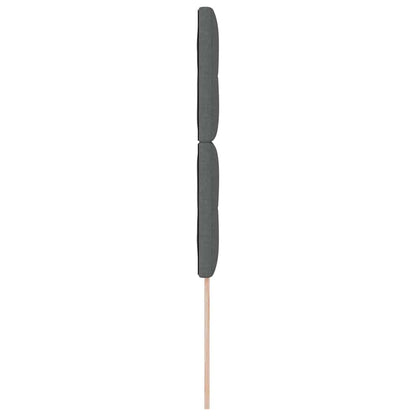 Testiera LED con testiera Grigio scuro 100 cm Tessuto