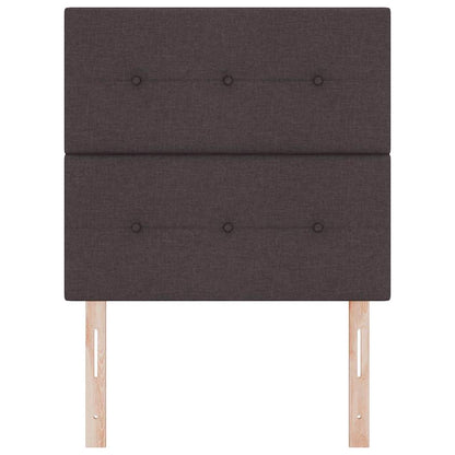 Testiera LED con strisce LED Marrone Scuro 100 cm Tessuto | homemem39