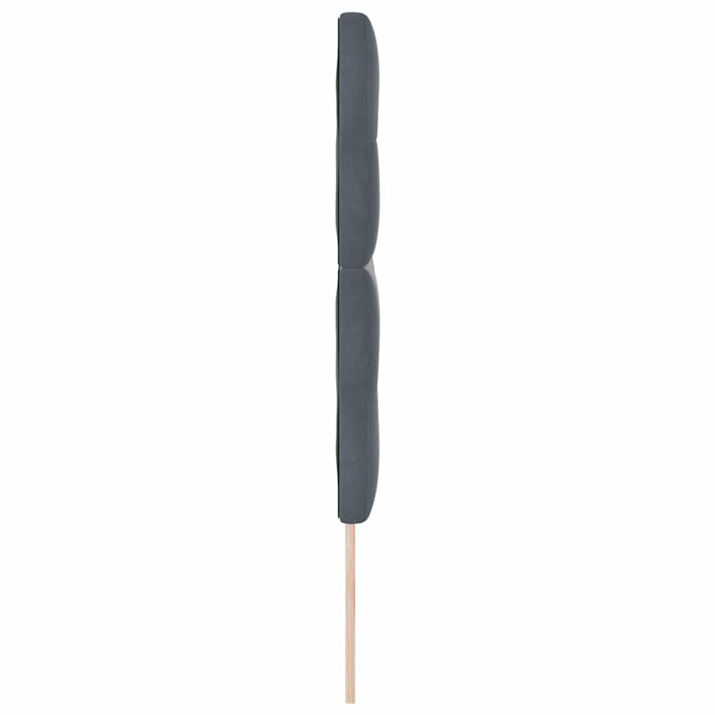 Testiera con luci a strisce a LED Grigio 80 cm Velluto