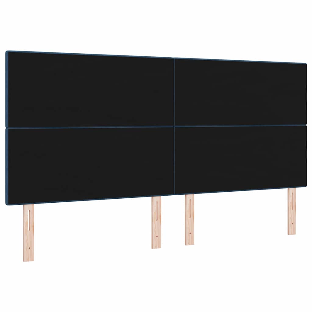 Testiera LED con strisce LED con testiera Blu 200 cm Tessuto | homemem39