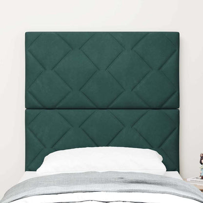 Testiera LED Verde Scuro 80 cm Velluto | homemem39