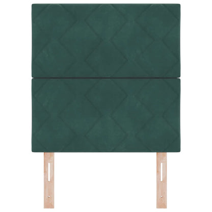 Testiera LED Verde Scuro 80 cm Velluto | homemem39
