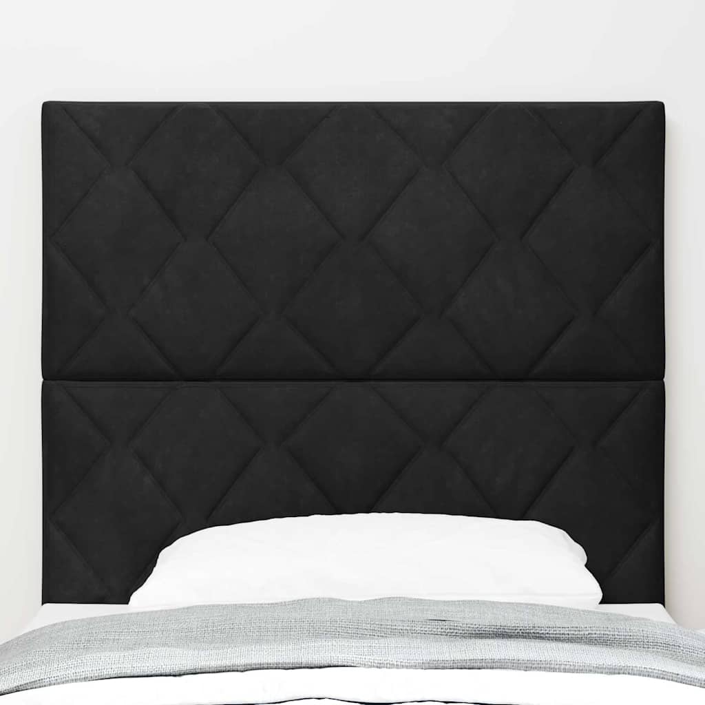 Testiera LED Nero 90 cm Velluto | homemem39