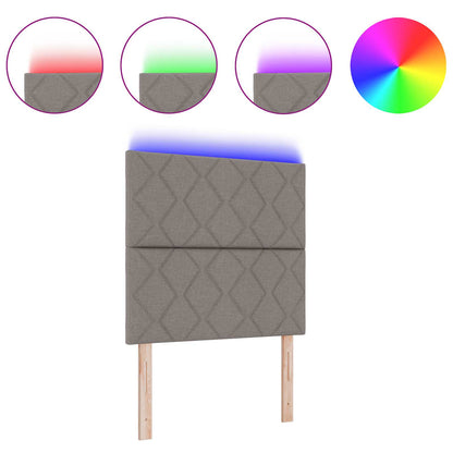 Testiera con luci a strisce a LED Talpa 100 cm Tessuto