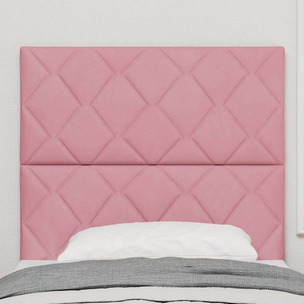 Testiera LED con luci a strisce a LED Rosa 100 cm Velluto