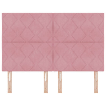 Testiera LED Rosa 144 cm Velluto | homemem39