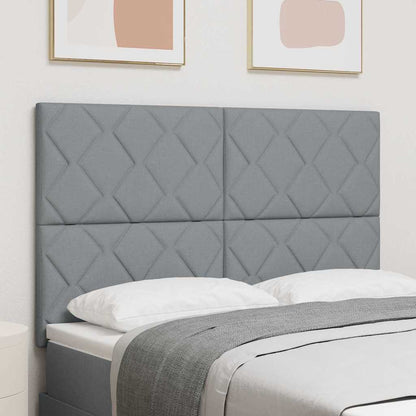 Testiera LED Grigio chiaro Tessuto