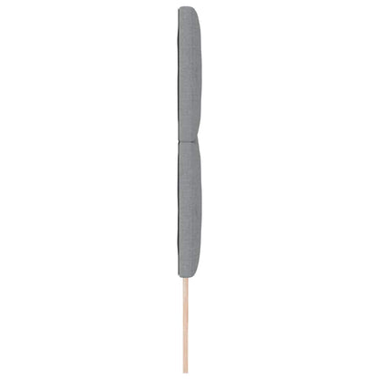 Testiera con luci a strisce a LED Grigio chiaro 200 cm Tessuto