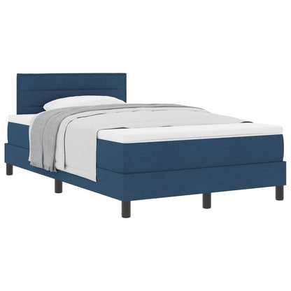 Letto a molle con testiera Blu 120 x 190 cm Tessuto | homemem39