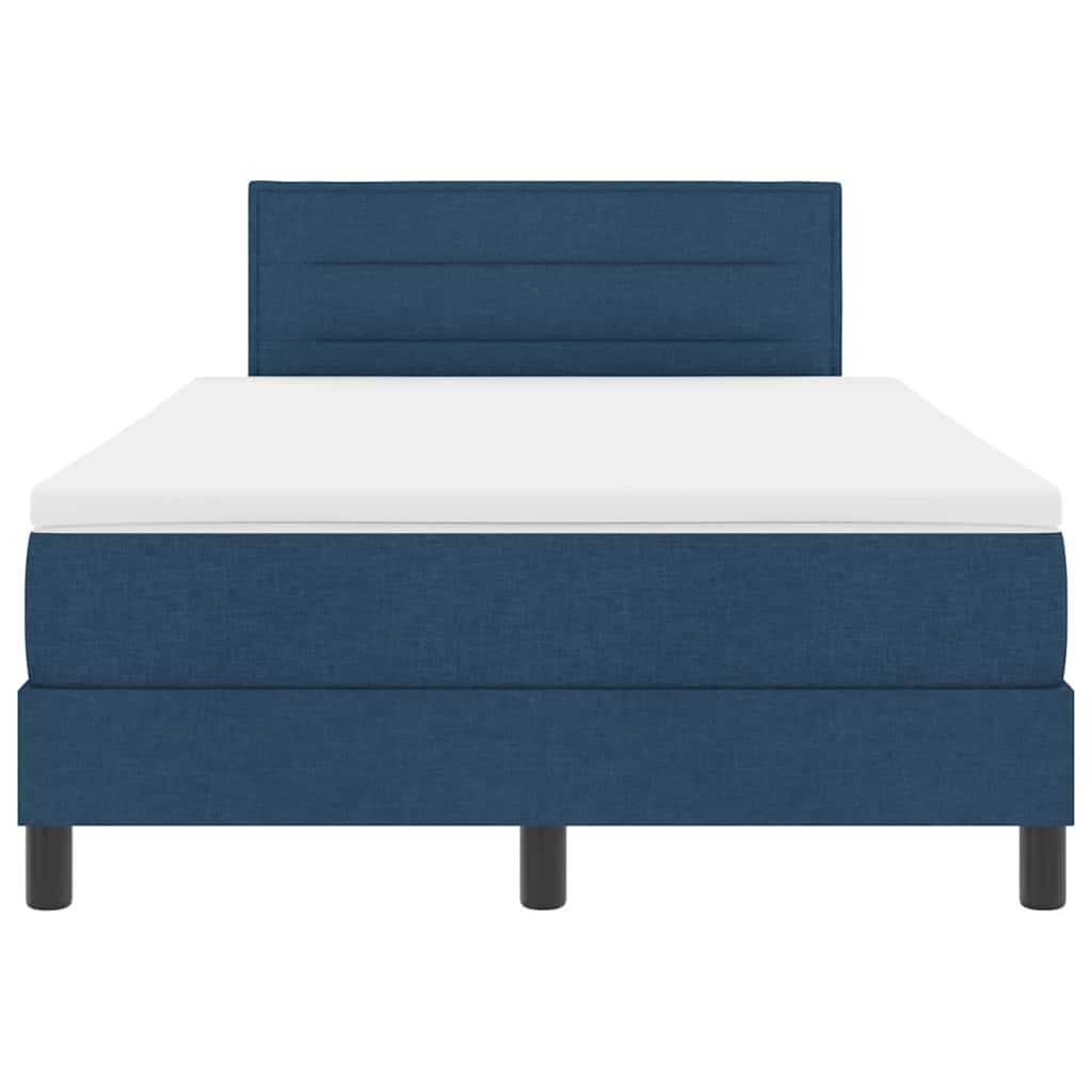 Letto a molle con testiera Blu 120 x 190 cm Tessuto | homemem39