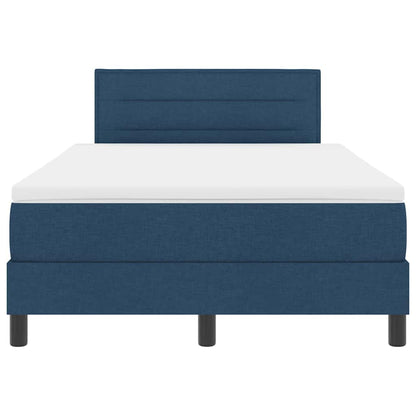 Letto a molle con testiera Blu 120 x 190 cm Tessuto | homemem39