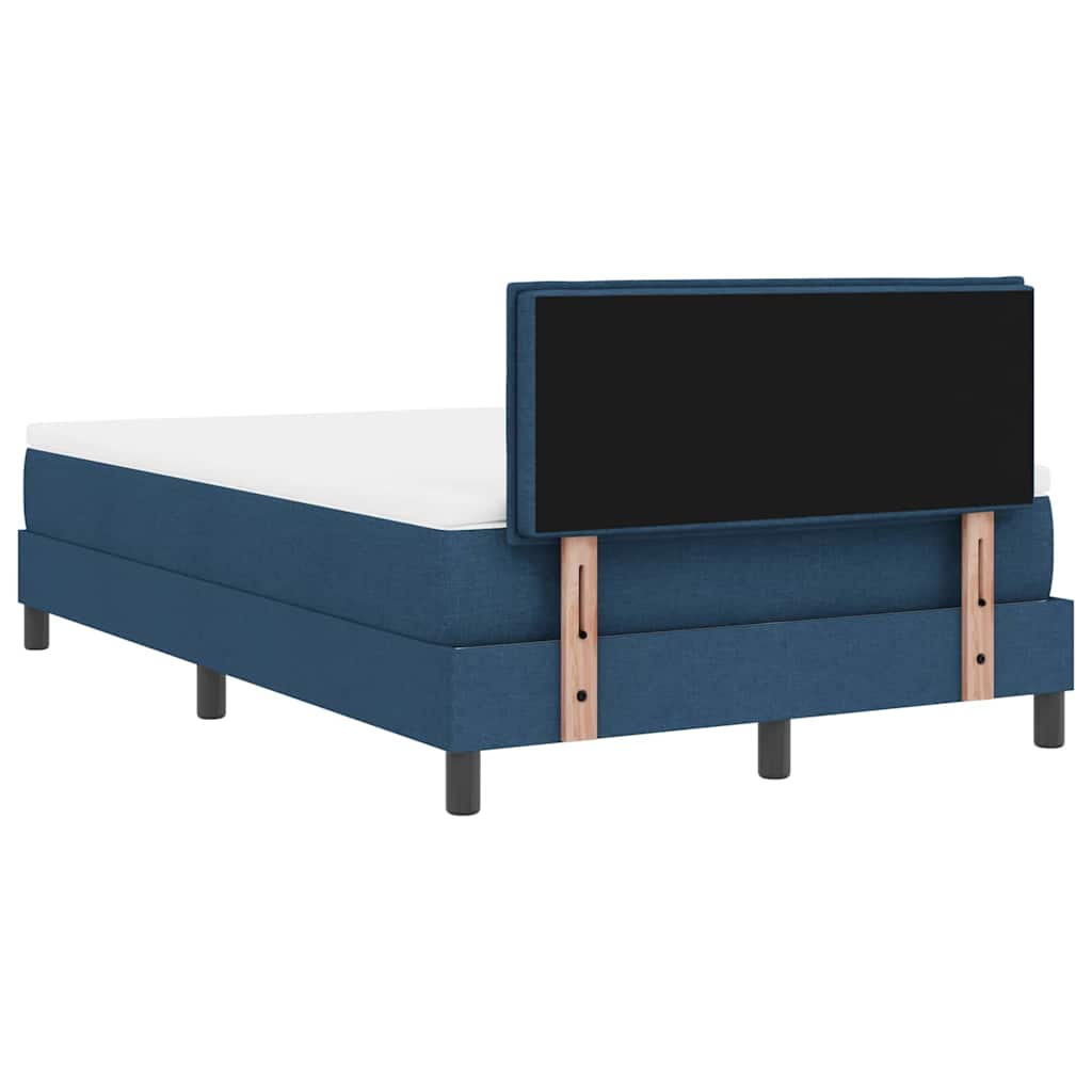 Letto box spring con materasso Blu 120 x 200 cm Tessuto - homemem39