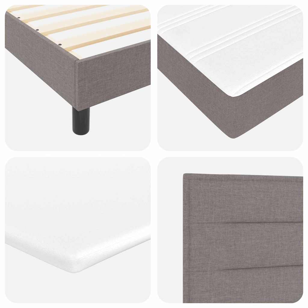 Letto a molle con testiera Talpa 140 x 190 cm Tessuto | homemem39