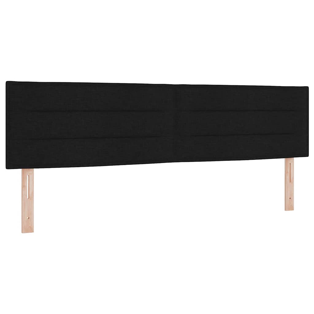 Letto a molle con testiera Nero 180 x 200 cm Tessuto | homemem39