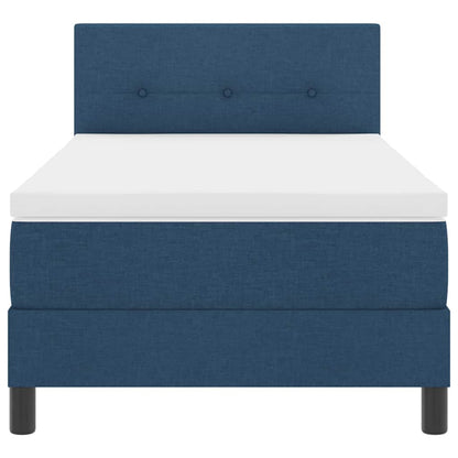 Letto a molle con testiera Blu 90 x 200 cm Tessuto | homemem39