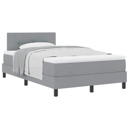 Letto box spring con materasso Grigio chiaro 120 x 200 cm - homemem39