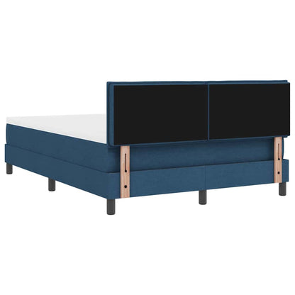 Letto a molle con testiera Blu 140 x 190 cm Tessuto | homemem39