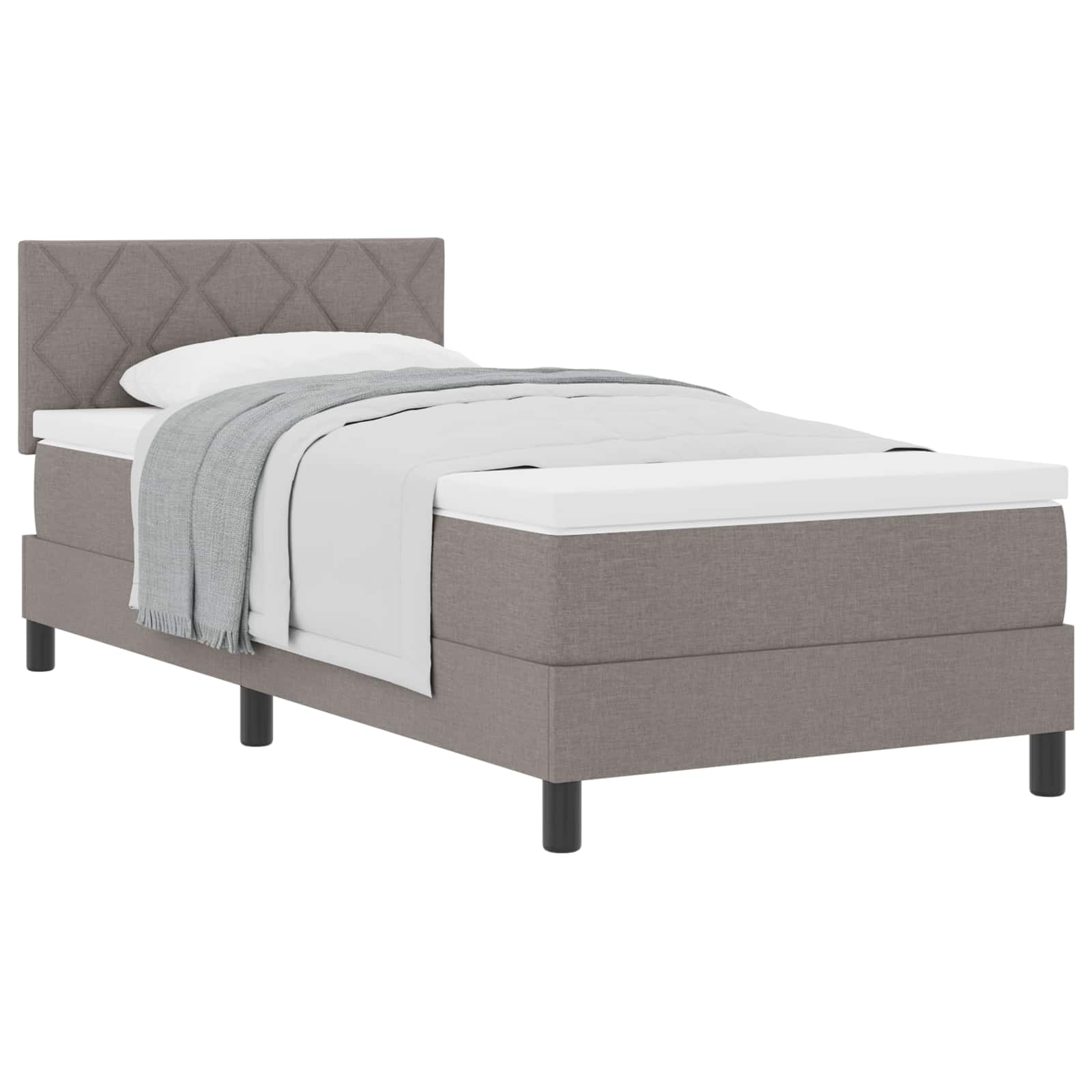 Letto a molle con testiera Talpa 90 x 200 cm Tessuto | homemem39