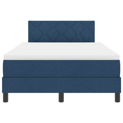 Letto a molle con testiera Blu 120 x 190 cm Tessuto | homemem39