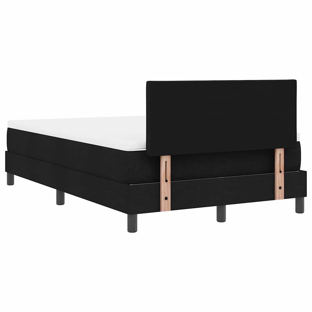 Letto a molle con cuscino Nero 120 x 200 cm Tessuto | homemem39