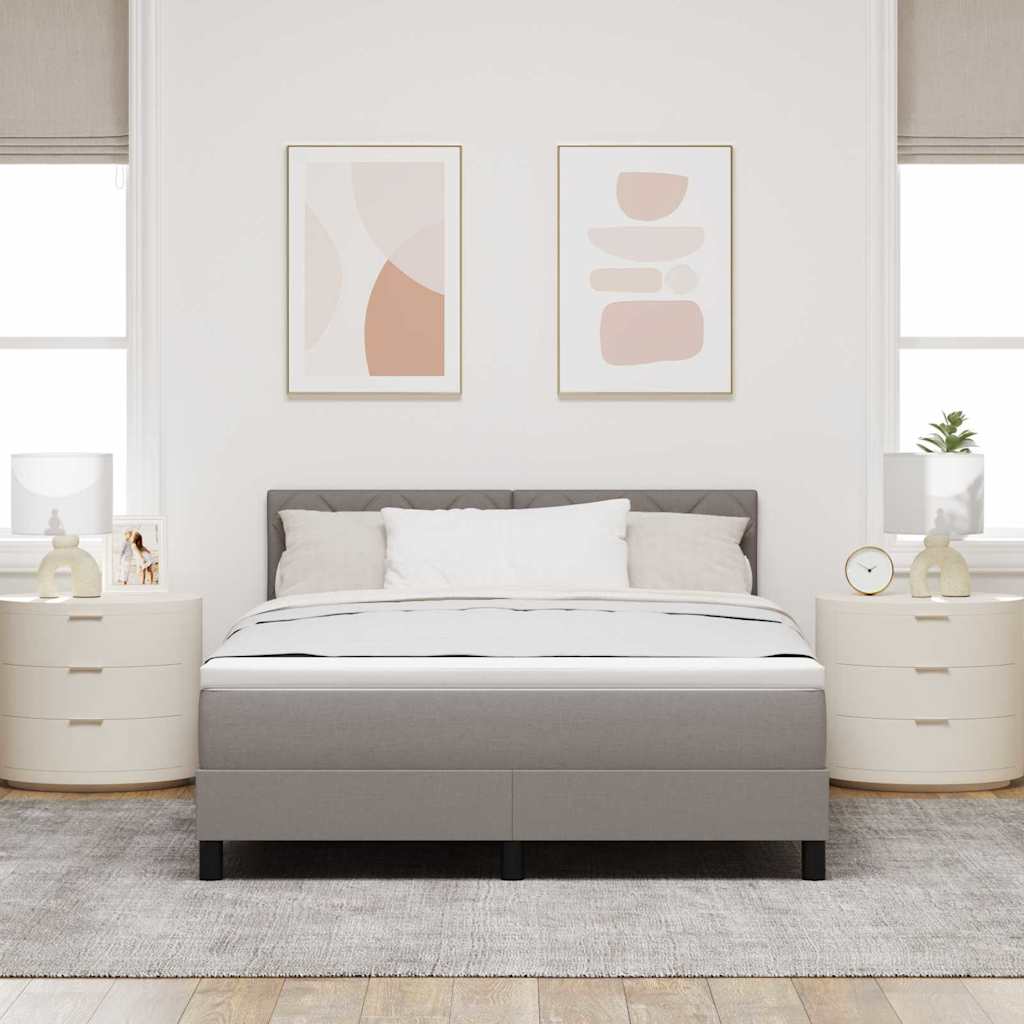 Letto box spring con materasso Talpa 140 x 190 cm Tessuto