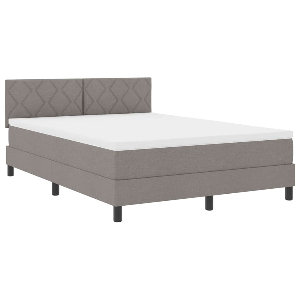 Letto box spring con materasso Talpa 140 x 190 cm Tessuto