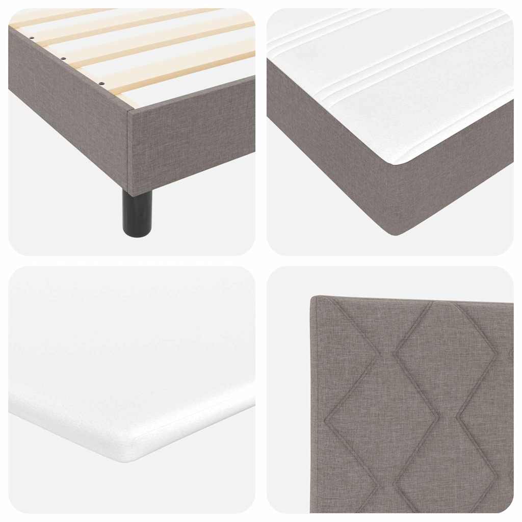 Letto a molle con testiera Talpa 160 x 200 cm Tessuto | homemem39