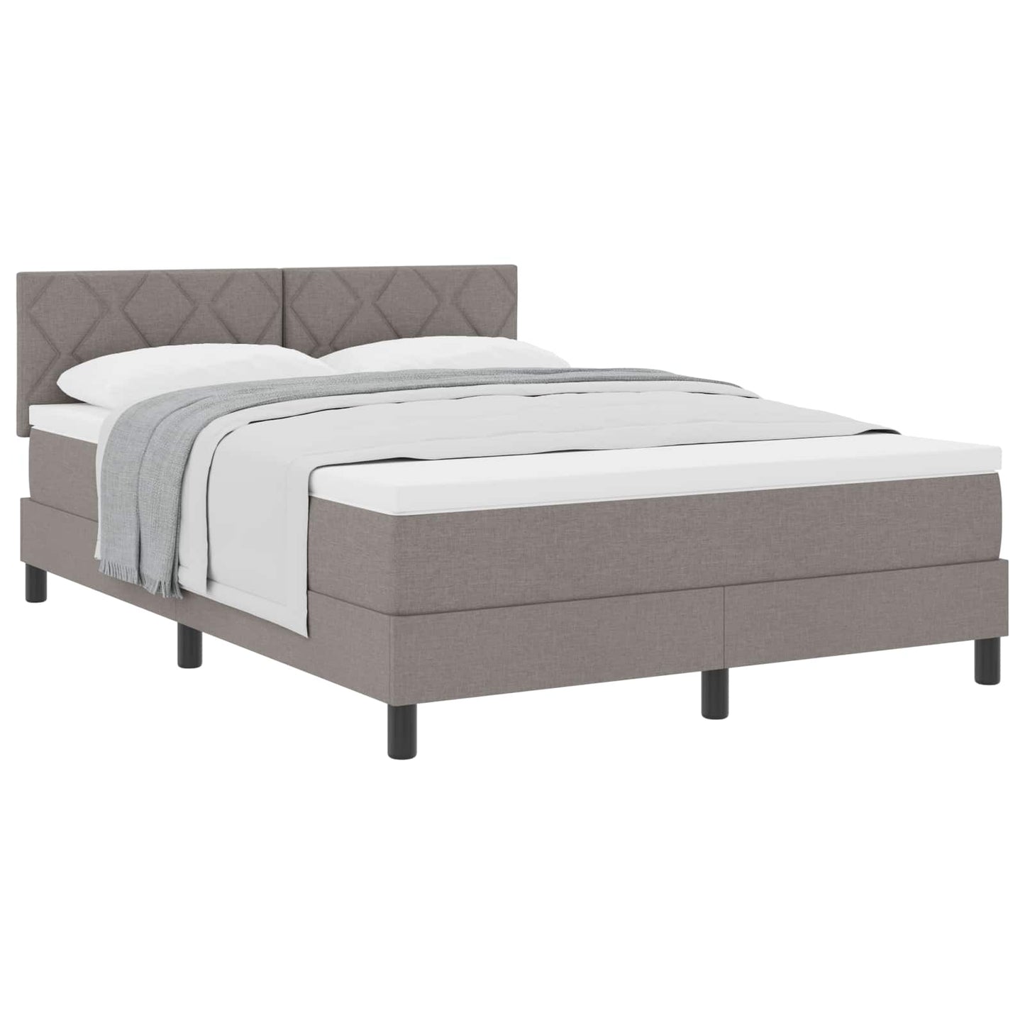 Letto a molle con testiera Talpa 160 x 200 cm Tessuto