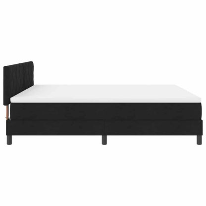 Letto a molle con testiera Nero 180 x 200 cm Tessuto | homemem39
