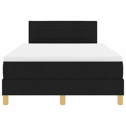 Letto a molle con cuscino Nero 120 x 190 cm Tessuto | homemem39