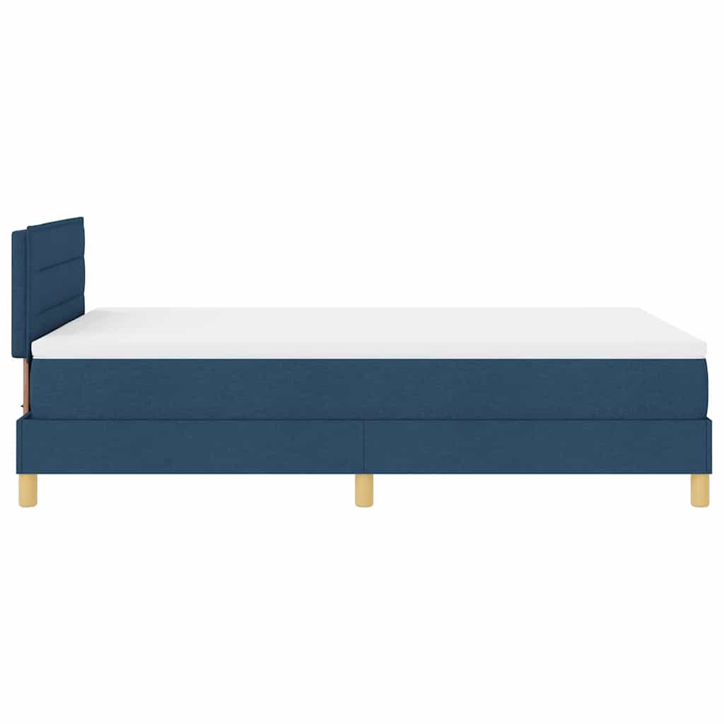 Letto a molle con cuscino con testiera Blu 120 x 190 cm Tessuto | homemem39