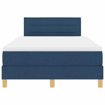 Letto a molle con cuscino con testiera Blu 120 x 200 cm Tessuto | homemem39