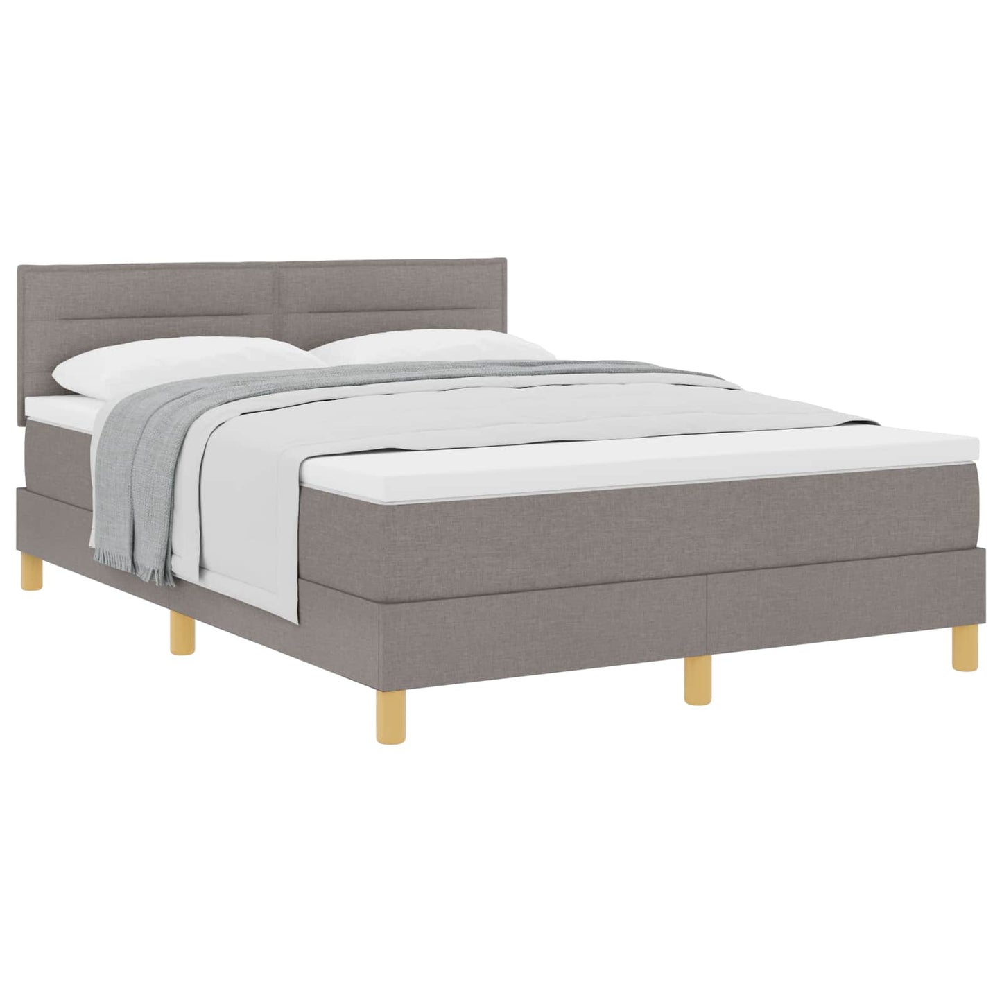 Letto box spring con materasso Talpa 140 x 190 cm Tessuto