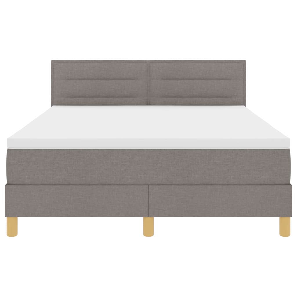 Letto box spring con materasso Talpa 140 x 190 cm Tessuto