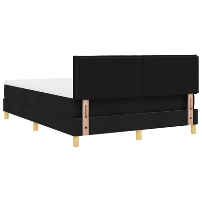 Letto a molle con cuscino Nero 140 x 200 cm Tessuto | homemem39