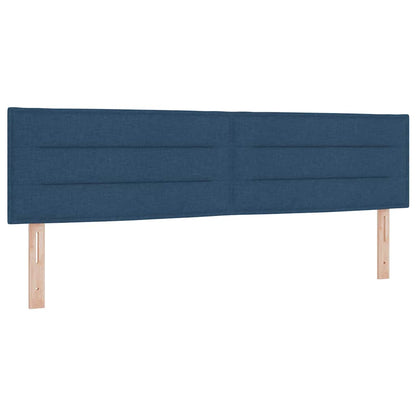Letto a molle con cuscino con testiera Blu 180 x 200 cm Tessuto | homemem39