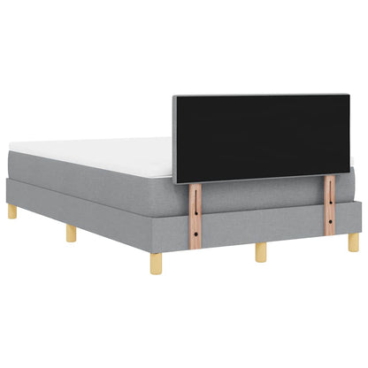Letto box spring con materasso Grigio chiaro 120 x 190 cm