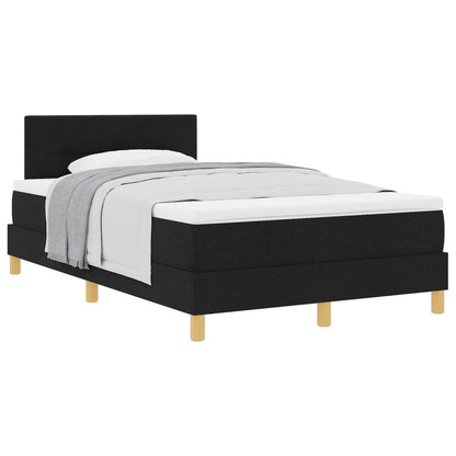 Letto a molle con cuscino Nero 120 x 200 cm Tessuto | homemem39