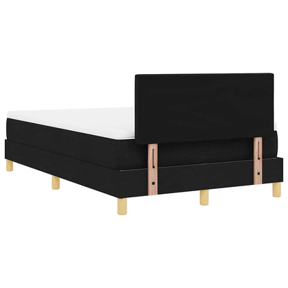 Letto a molle con cuscino Nero 120 x 200 cm Tessuto | homemem39