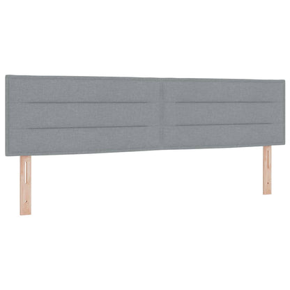 Letto a molle con cuscino Grigio chiaro 180 x 200 cm Tessuto | homemem39