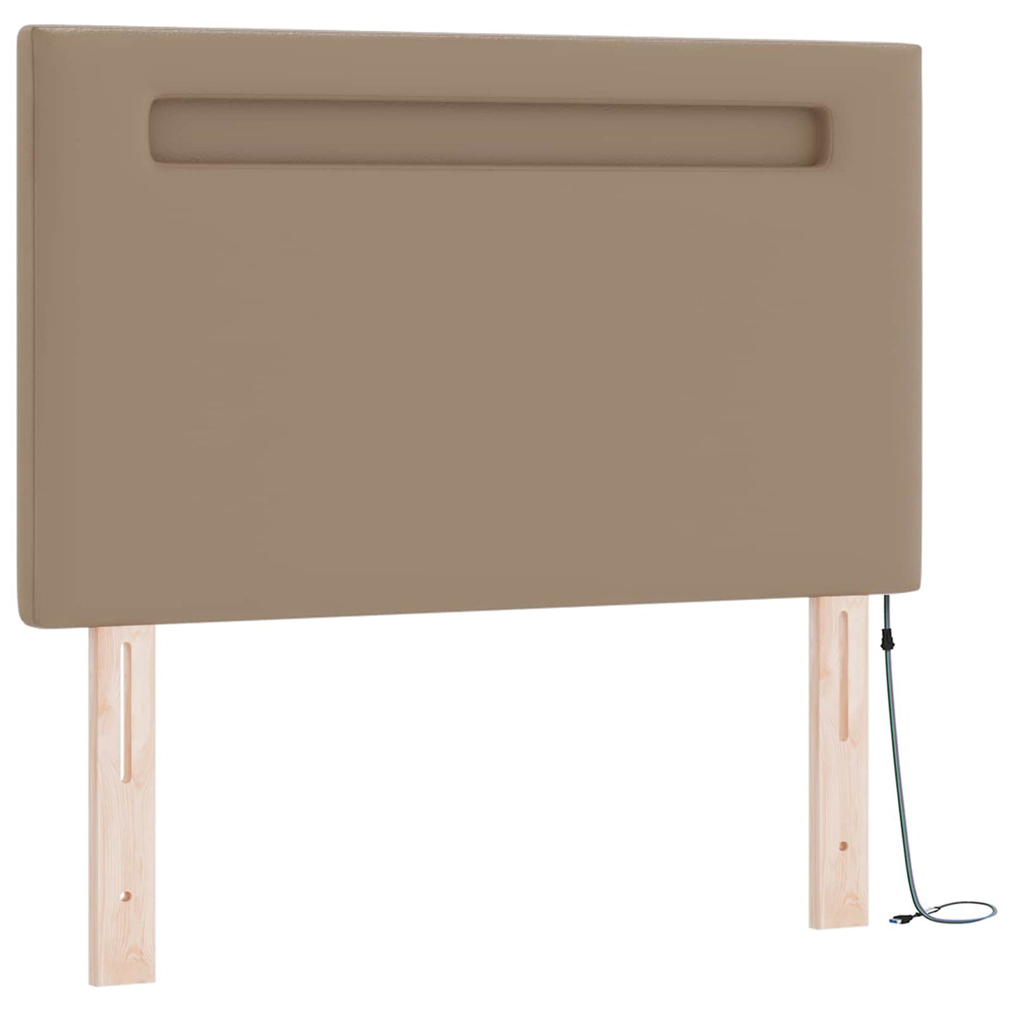 Letto a molle Cappuccino 90 x 200 cm Pelle sintetica | homemem39