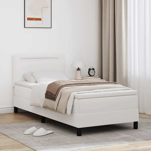 Struttura letto con materasso con materasso Bianco 100 x 200 cm