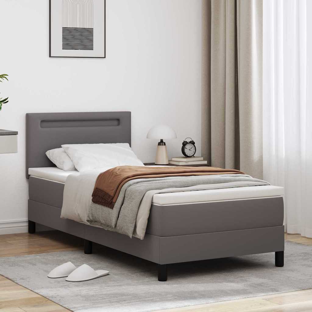 Struttura letto con materasso con materasso Grigio 100 x 200 cm